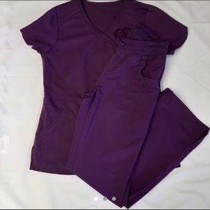 Purple scrub set xs
